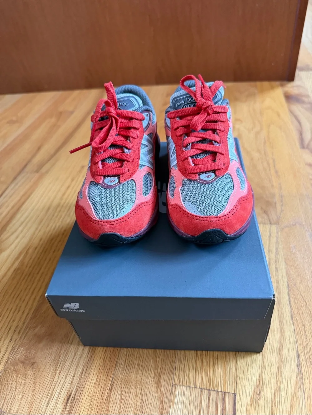 New Balance 990v6 Kids Wide Red, Size 11, New with Box